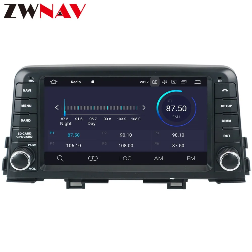 ZWNAV Android 9,0 4+ 32 ГБ Автомобильный dvd-плеер для KIA PICANTO MORNING радио Ibiza gps Карта Навигация с зеркальной связью RDS