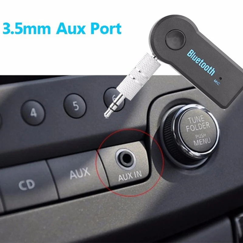 Handfree Автомобильный bluetooth-приемник Универсальный 3 5 мм потокового A2DP Беспроводной