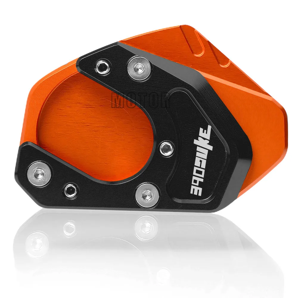 Logo For 390Duke-A Для KTM 390 Duke 2013- 390 Duke мотоцикл подножка сбоку подставка увеличитель расширение пластина поддержка - Цвет: Logo For 390Duke-A