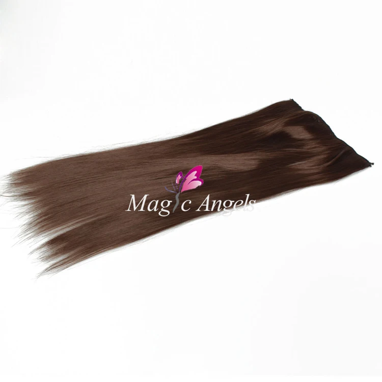 55 см высокая температура шелковый прямо клип на коричневый 16004575|hair tourmaline|hair