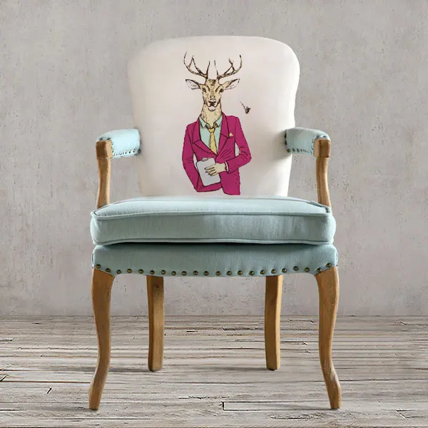 S4 Louis fashion Dining chairs American desk European retro solid wooden Nordic simple single Cafe leisure - Цвет: S4