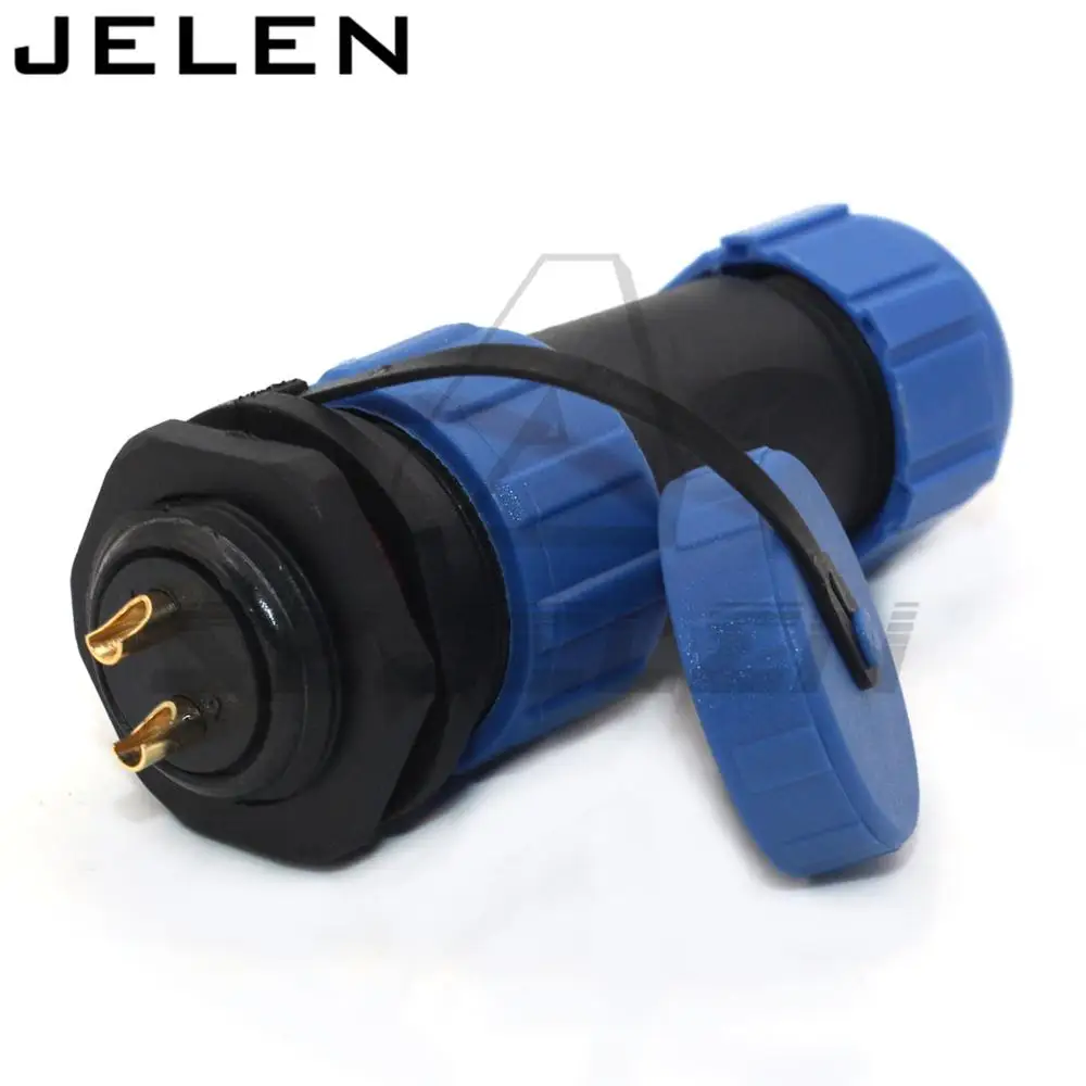 SP21 автомобильный водонепроницаемый разъем 2 контактный светодиодный