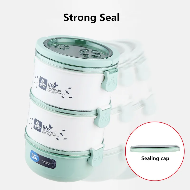 Симпатичный японский детский Ланч бокс термоланч герметичный из нержавеющей