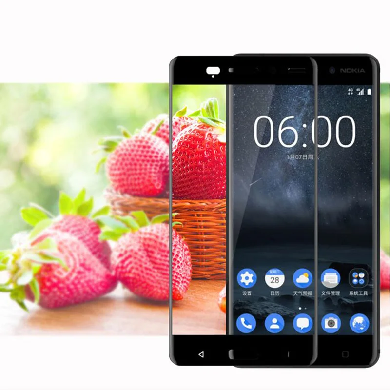 100 шт./лот 3D закаленное стекло для Nokia 2 Полное покрытие экрана Взрывозащищенная