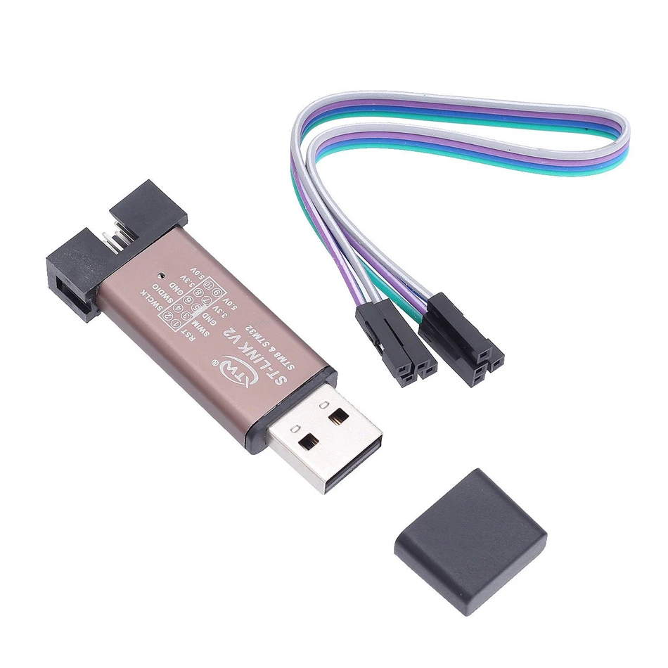 ST LINK Stlink Link V2 Mini STM8 STM32 симулятор загрузки программирования с крышкой кабель DuPont