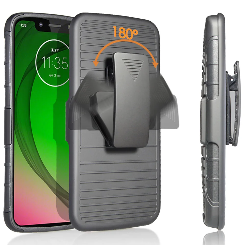 Чехол для Motorola Moto G7 Play/G7 Power сверхмощный Магнитный бронированный противоударный