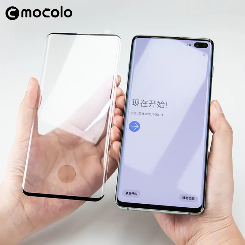 Mocolo 3D изогнутый экран со сканером отпечатков пальцев разблокированное стекло