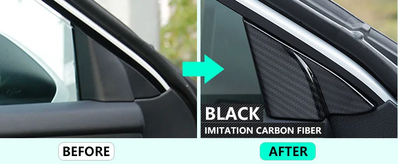 Для Toyota Camry daihatsu altis XV70 2018 2019 хромовое углеродное волокно a-столб крышка высокого