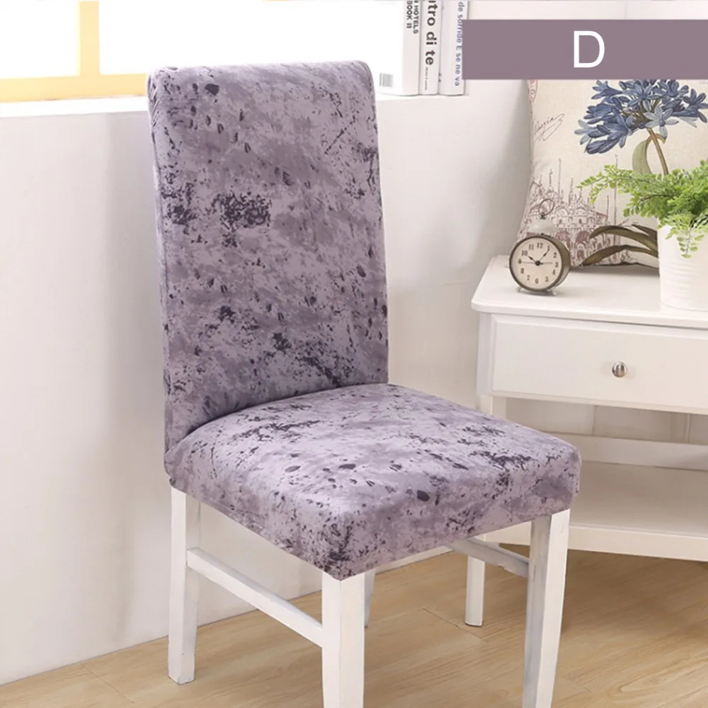 

6pcs Spandex Stretch Wedding Banquet Chair Cover Party Decor Dining Room Seat Cover Removable Slipcovers Grey Pink Rosy Violet