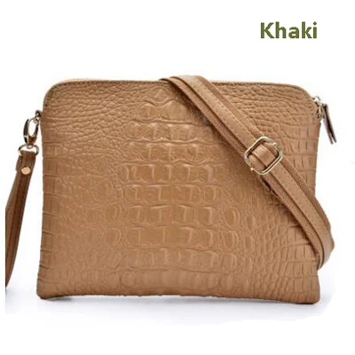 Khaki Жар-птица! Брендовая женская сумка, Аллигатор, сумка через плечо, женская сумка, спилок, повседневные клатчи, сумка через плечо, bolsa feminina HL6001 - Цвет: Khaki