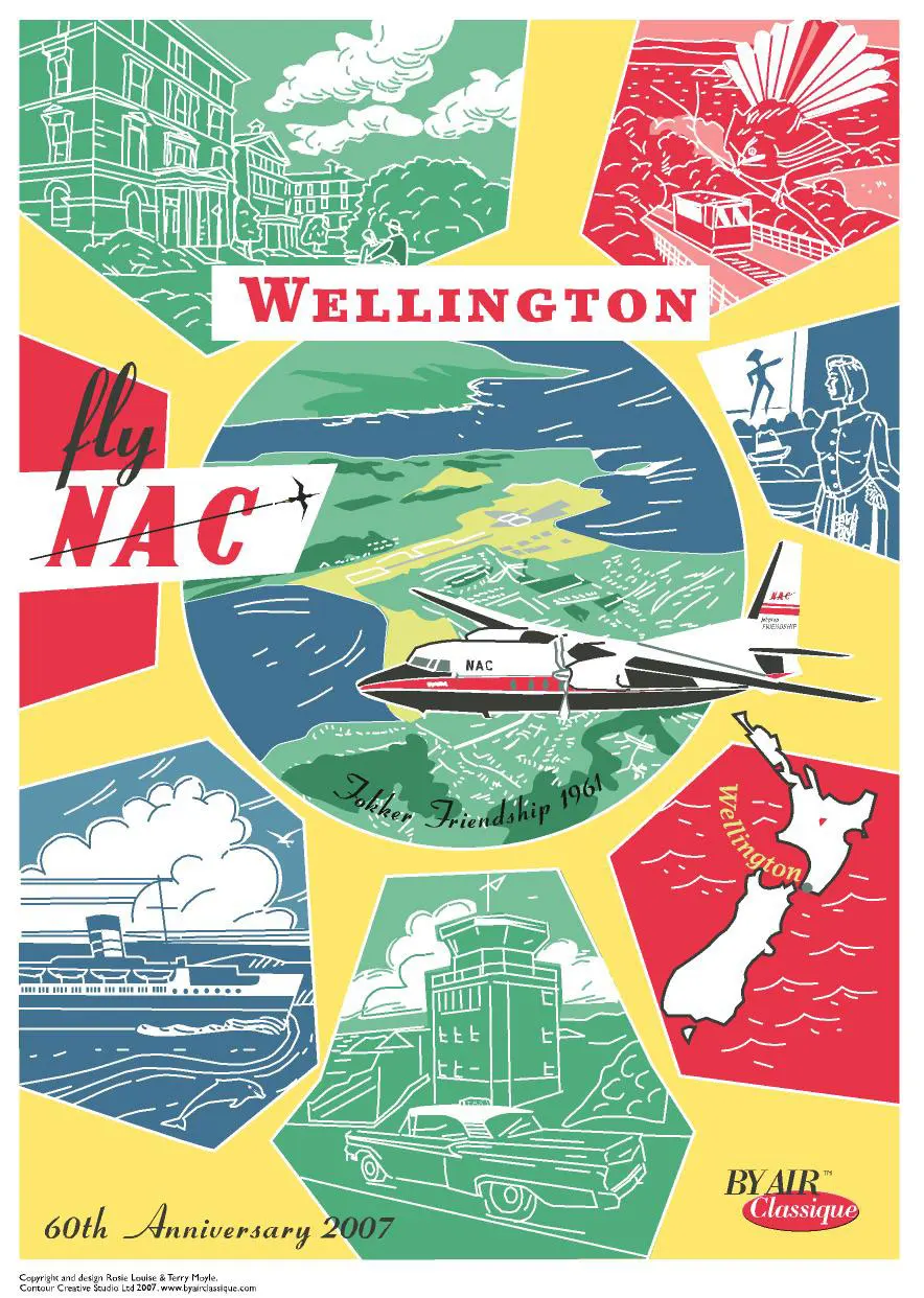 Новая Zealand NZ Milford Air Travel классические настенные наклейки холст живопись винтажный