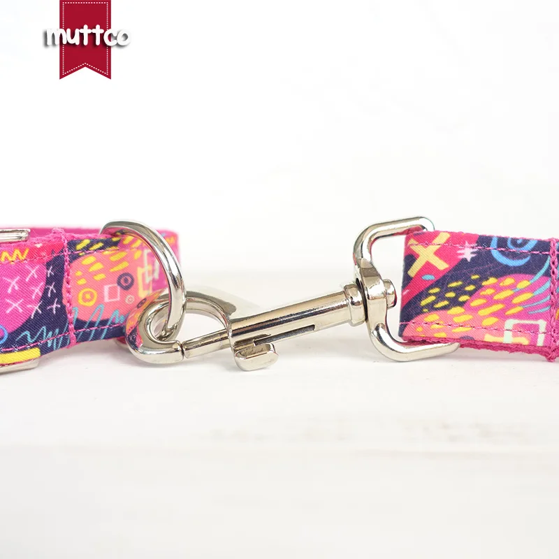 100 шт./лот MUTTCO уникальный дизайн галстук бабочка ручной работы ошейник розовый