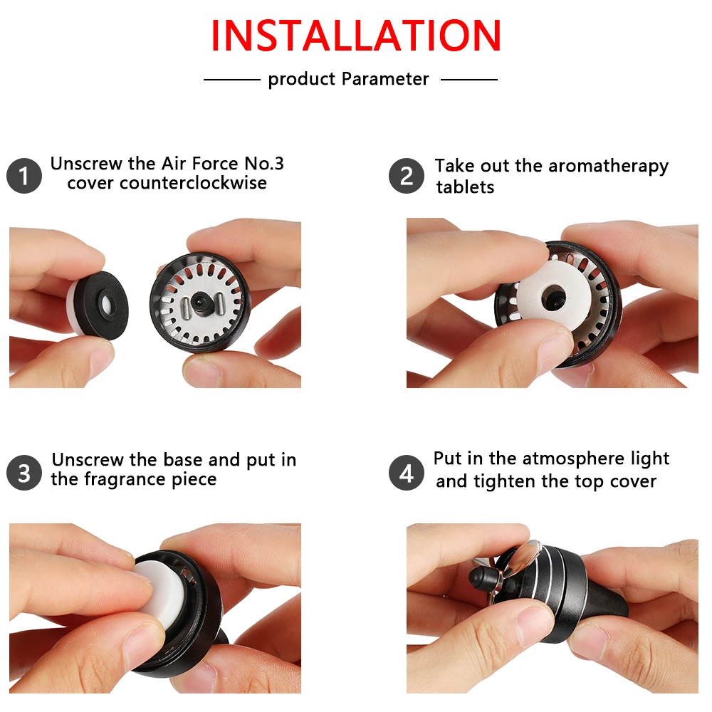 Светодиодный светильник автомобильный освежитель воздуха Air Force пропеллер Форма