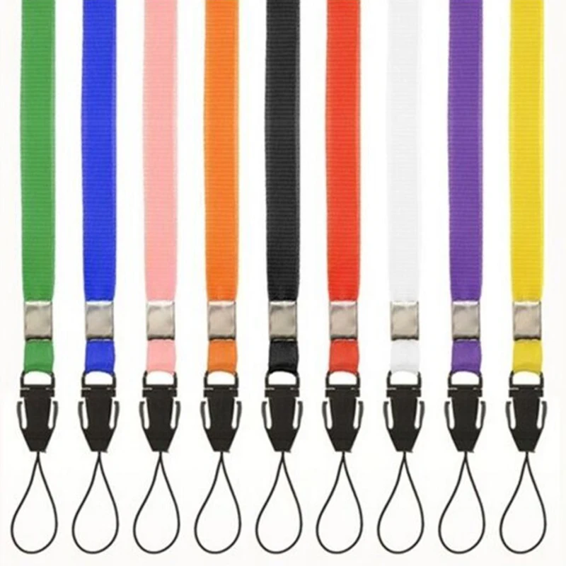 10 шт./лот ремешки для мобильных телефонов разных цветов шейный ремешок телефона