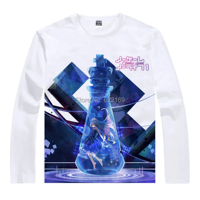 Нет игры нет жизни NGNL Сора Сиро Для мужчин Уникальная футболка в стиле аниме 3d