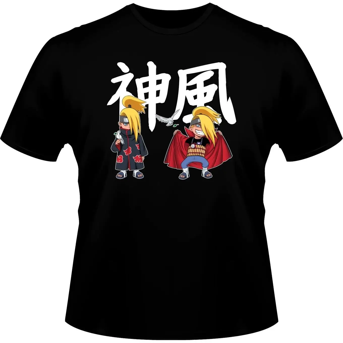 Camiseta Manga-Parodia de Deidara Naruto Shippuden (496) Бесплатная доставка Harajuku топы Футболка модная