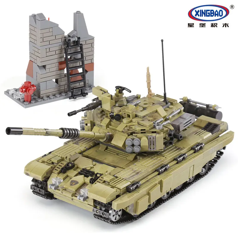 Xingbao Military Army Series Assembly Scorpio Tiger Tank And Type 99 Sets Building Blocks MOC Bricks Educational Toys Gifts | Игрушки и