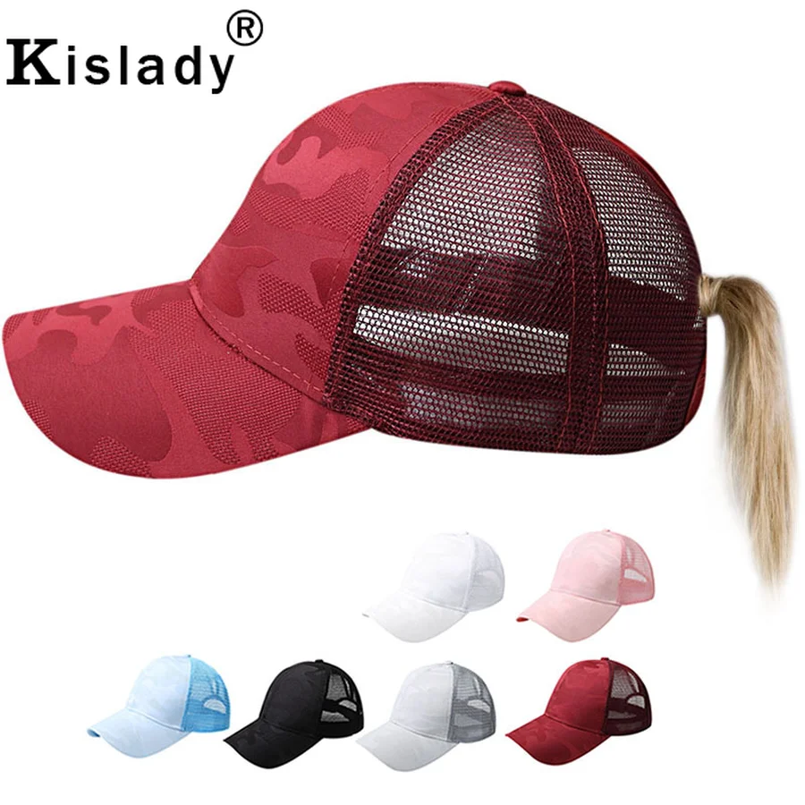Kislady креативная камуфляжная бейсболка с конским хвостом для женщин весна лето