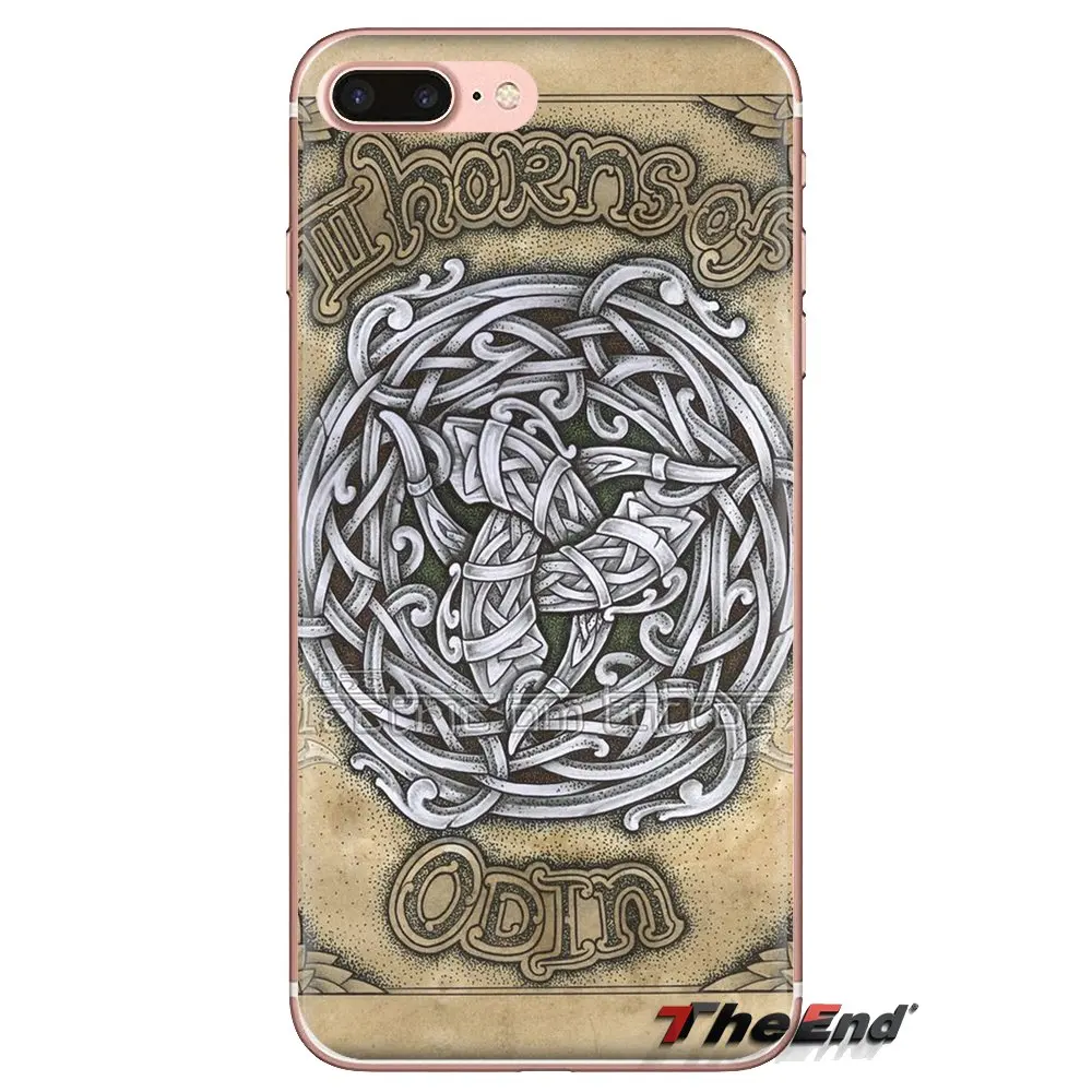 Silicone Phone Bag Case For Samsung Galaxy S3 S4 S5 Mini S6 S7 Edge S8 S9 S10 Plus Note 3 4 5 8 9 Viking warrior norse thor odin |