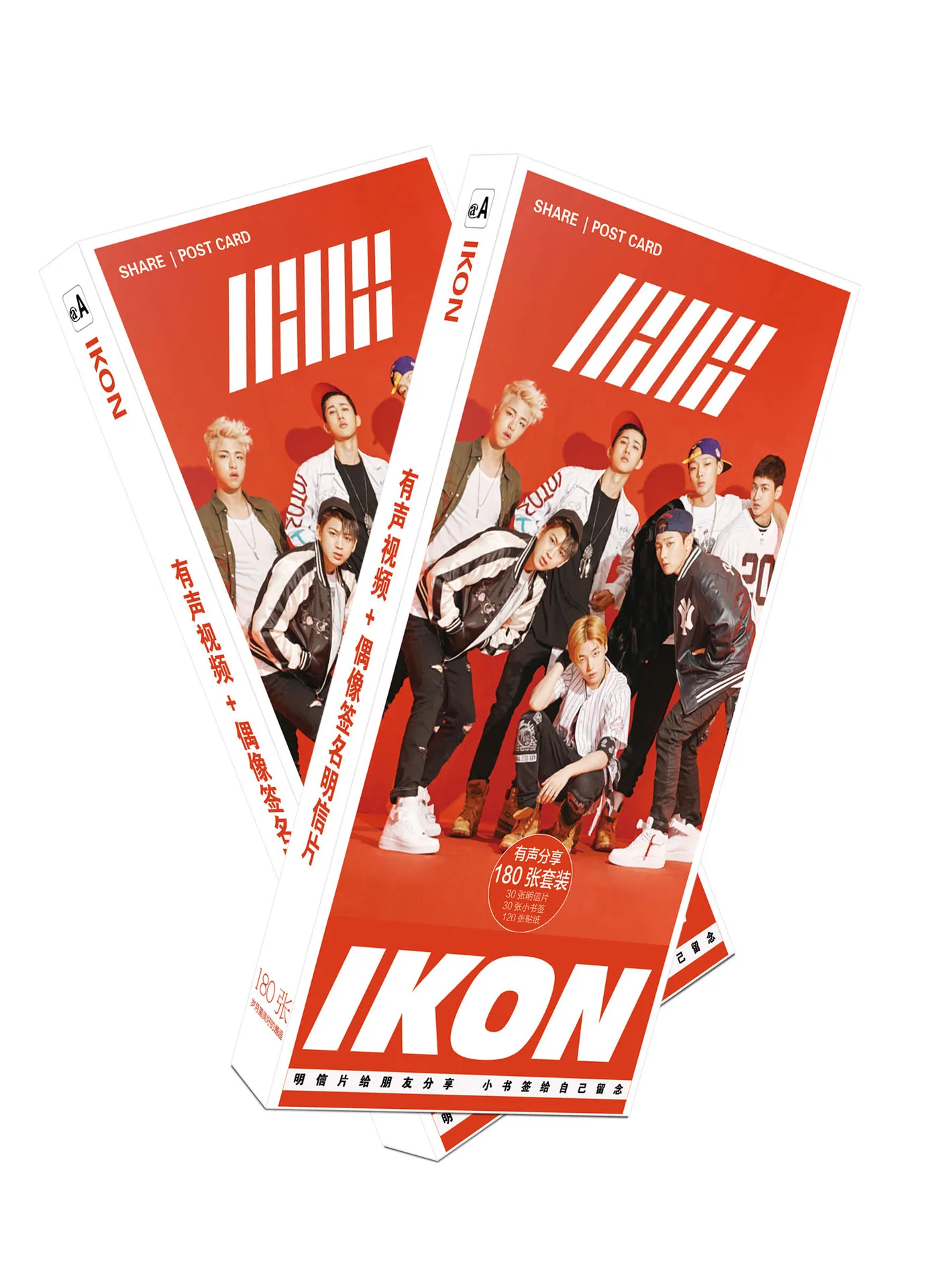 Kpop IKON B.I Bobby Jinhwan Ju ne Yunhyeon Chanwoo Donghyuk открытка стикер Artbook подарок Косплей Книга Набор