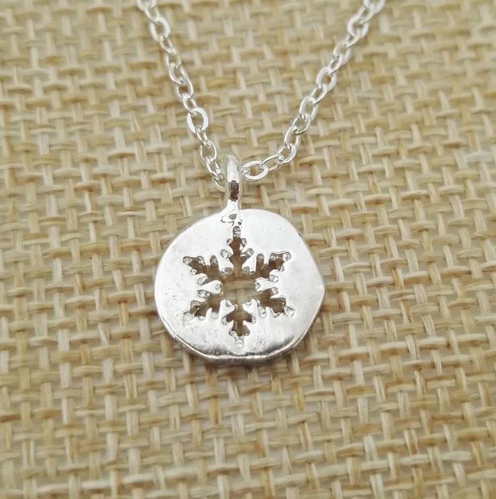 2016 новое модное ожерелье в виде снежинки зимнее ювелирное изделие миниатюрное