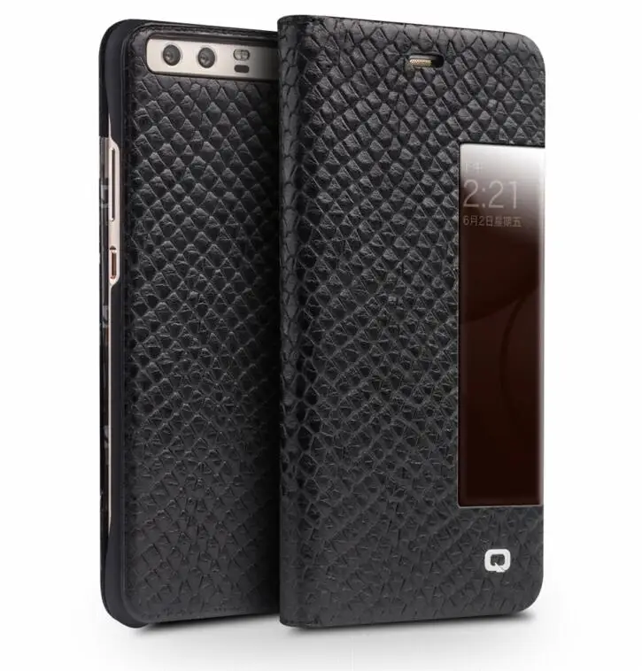 Qialino Genuine Leather Smart View Flip Window Case For Huawei Ascend P10 Cover Plus With Sleep Wake Up Function | Мобильные