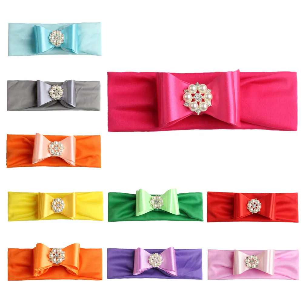 Бант Детские украшения для волос повязки на голову девочек новорожденных