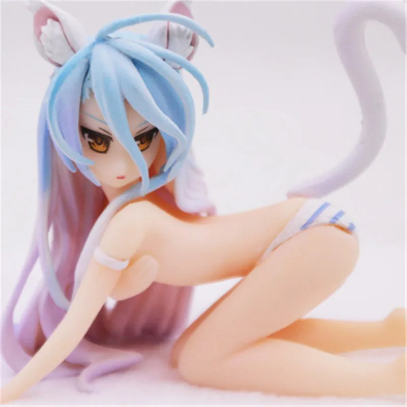Otaku LOVE NO GAME LIFE Cat VER. Бикини Shiro ver. Мультфильм Сексуальные Девушки ПВХ аниме
