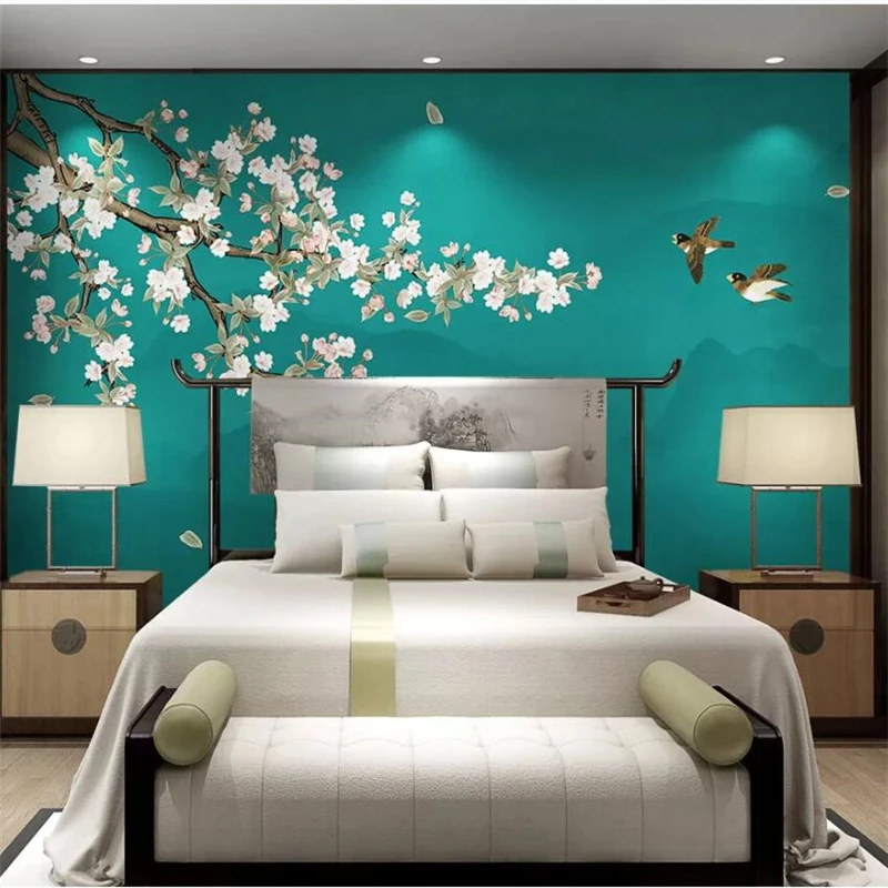 3d обои на заказ с рисунком морской выдры цветами и ручной росписью | Обустройство