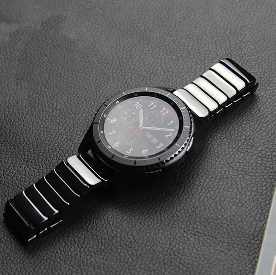 100% Full Ceramic 22mm Watch Band For Huawei 2 Pro/Huami 1 Wrist Strap Samsung Gear S3 Classic Frontier Buckle | Наручные часы