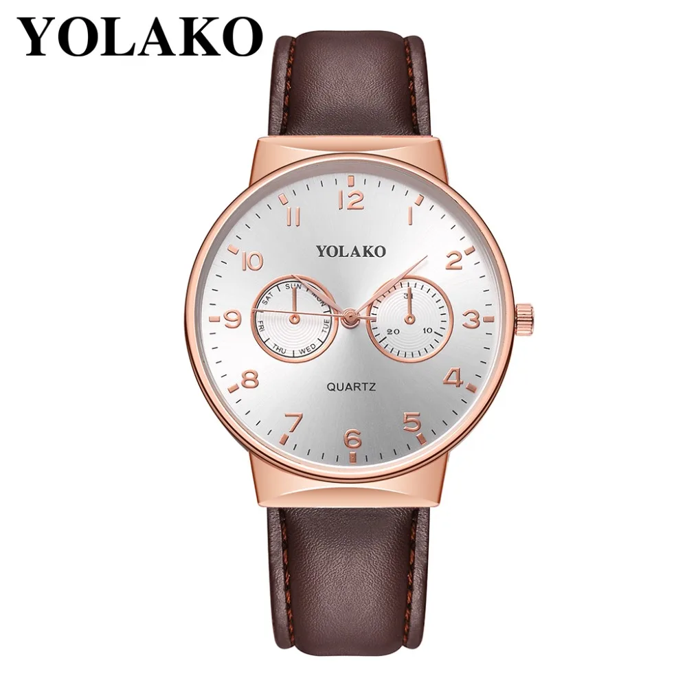 YOLAKO Montres Homme 2020 модные мужские часы Топ бренд Роскошные кварцевые Relogio Masculino relogio saat