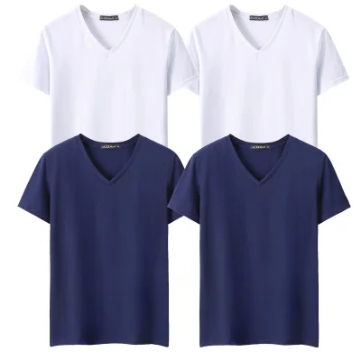 Мужские летние футболки с коротким рукавом черные белые серые темно синие 4