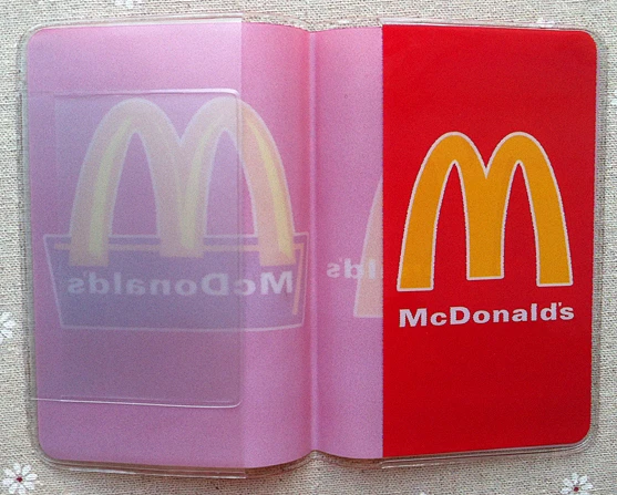 McDonald's личные паспортные документы ПВХ сумка посылка короткий параграф наборы