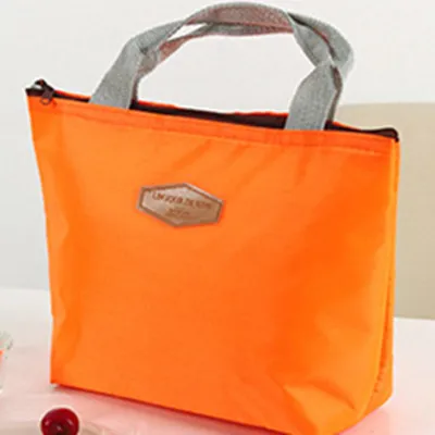 Orange Сумка для обеда, новая мода, для детей, для женщин и мужчин, теплоизоляция, водонепроницаемая, переносная, для пикника, изолированная, коробка для хранения еды, сумка для обеда - Цвет: Orange