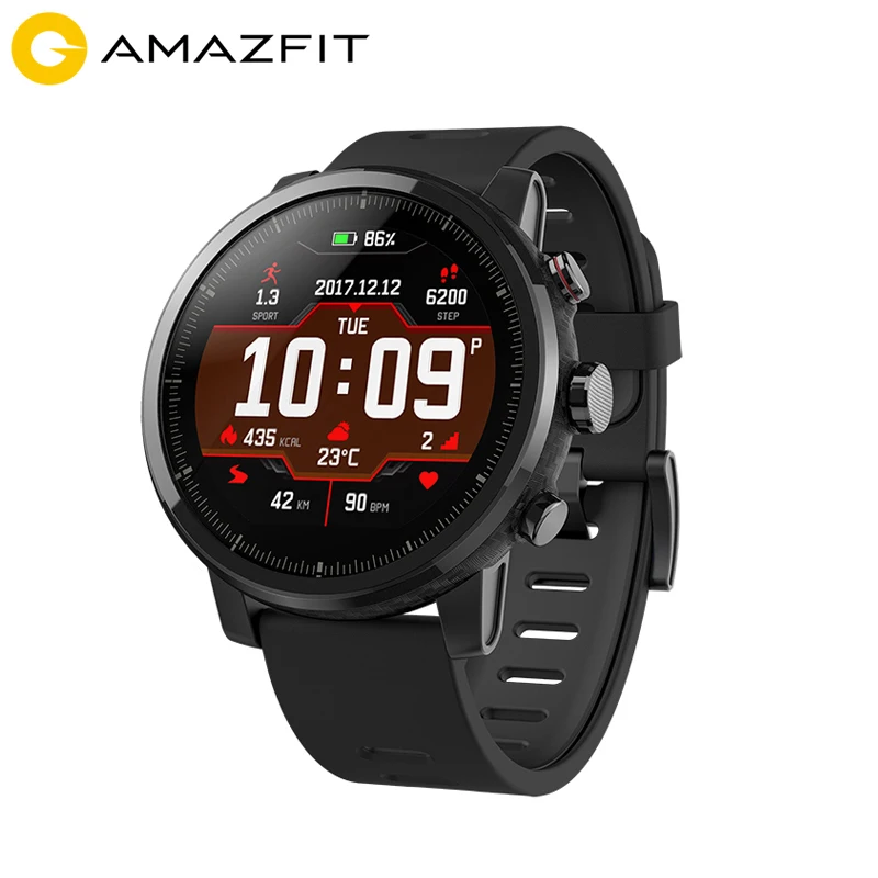 Huami Amazfit 2 Stratos Pace умные часы мужские с gps Xiaomi PPG монитор сердечного ритма 5ATM