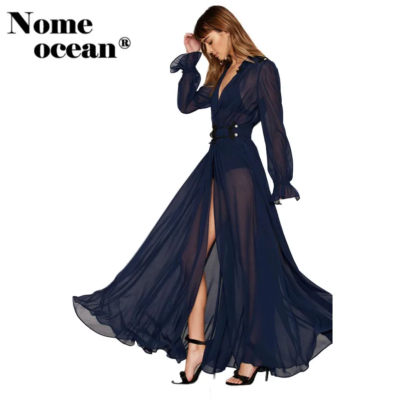 Сексуальный сарафан с высоким разрезом вышитые китайские пуговицы горный