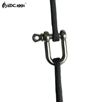 high quality adjustable u shape anchor shackle outdoor survival rope paracord bracelet buckle for outdoor sport