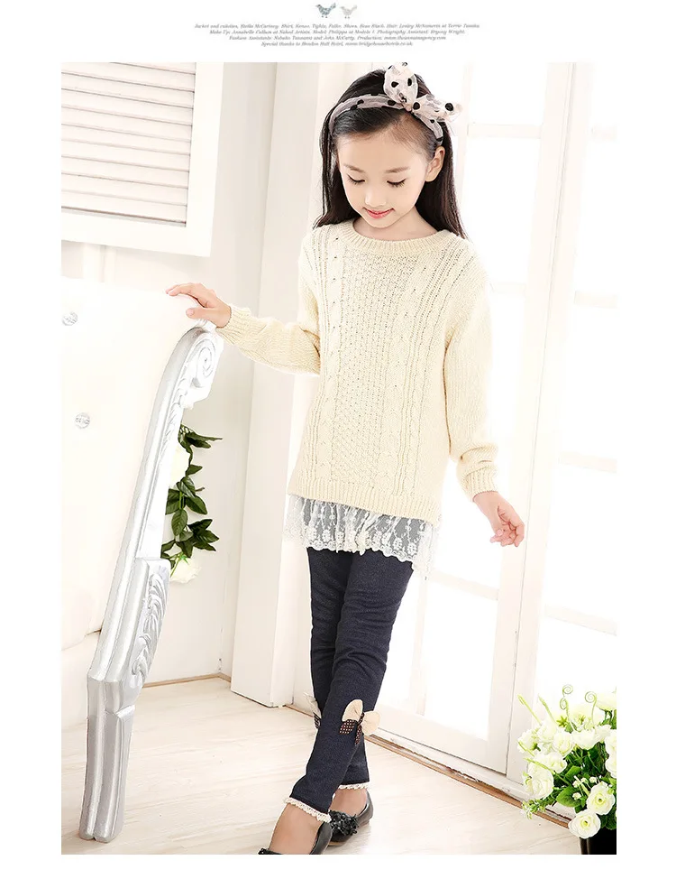 Зимние джинсы для девочек детские штаны Дети теплый | Мать и ребенок