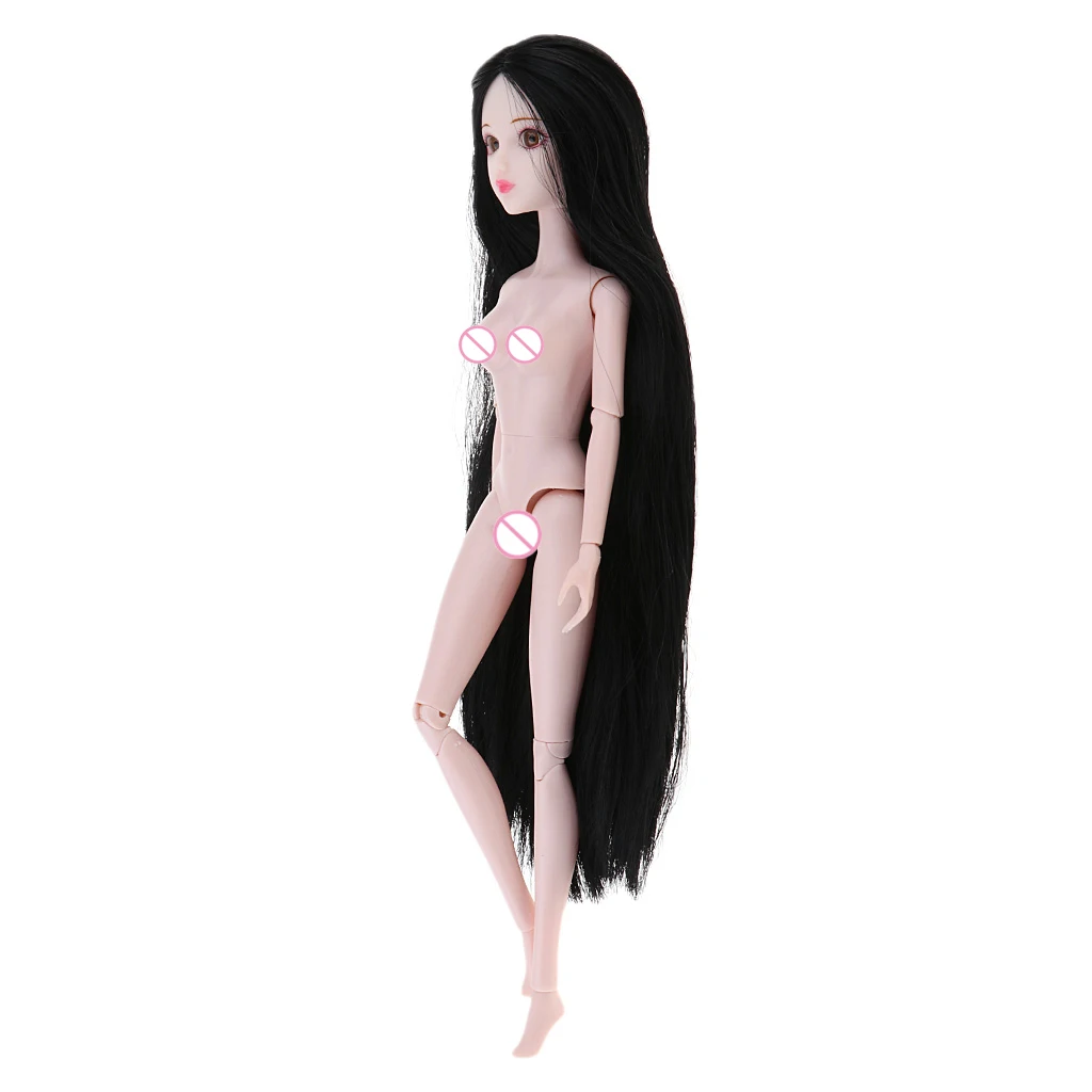 

Девушка 14 шарнирных подвижных частей тела куклы 1/6 BJD кукла игрушки (черные волосы) девочка кукла для детей