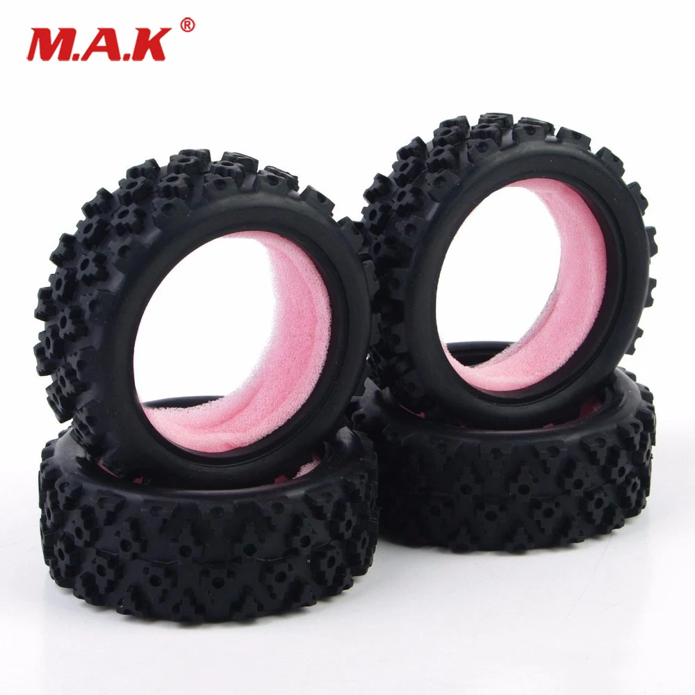 

4PCS Rubber Rally Tires 12mm Hex For HSP HPI 1/10 RC Racing Off-Road Car PP0487 Accessory Model Toys