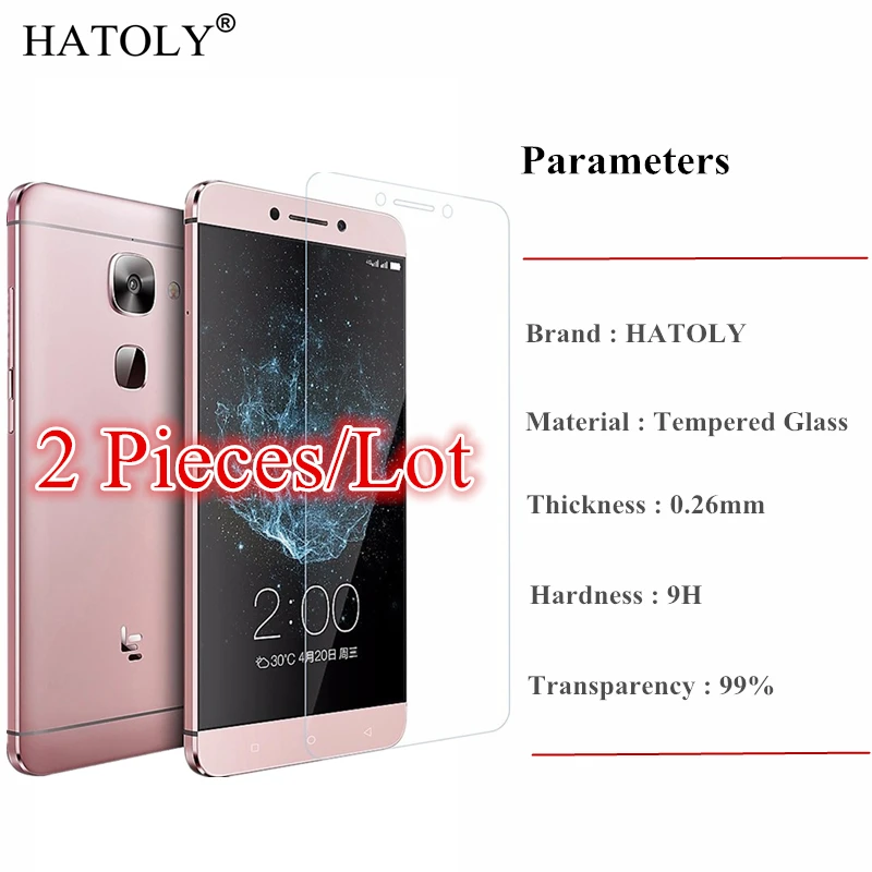 Vidrio LeEco Le 2 vidrio templado para Leeco Le 2 Protector de pantalla para Leeco Le 2 vidrio X527 X520 HD pel&iacute;cula protectora fina HATOLY ^-0