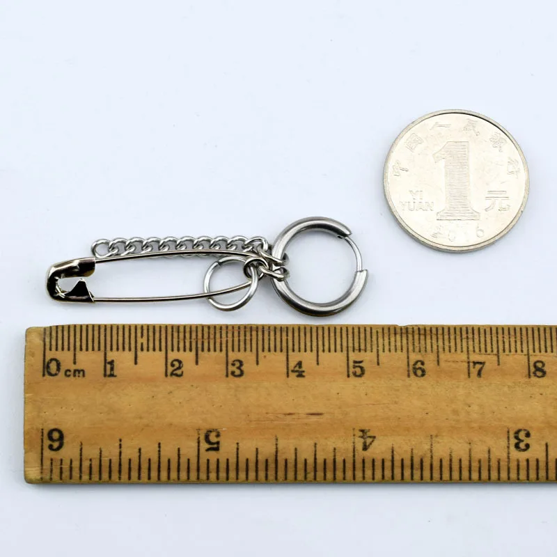 Серьги-цепочки Асимметричные из нержавеющей стали 1 шт. | Украшения и аксессуары