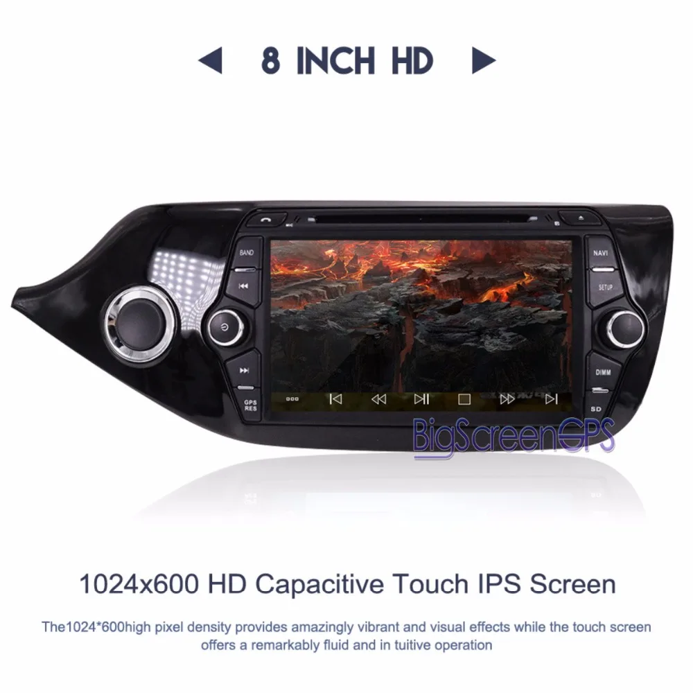 Новейший Android 8 0 7 1 RAM4GB ROM 32GB Автомобильный DVD плеер GPS Navi для KIA CEED2013 2016 радио