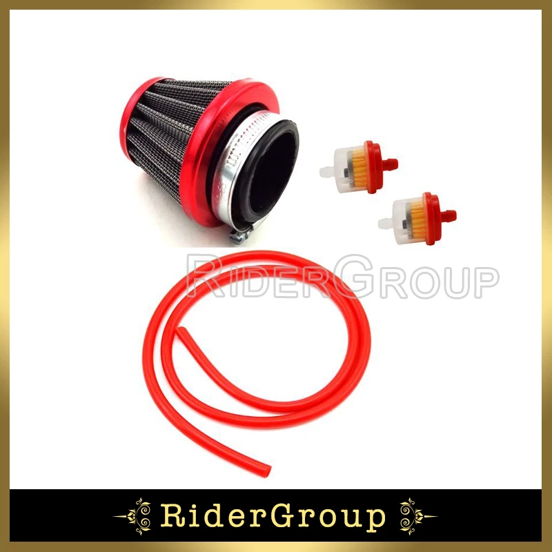 Красный Топливный шланг 5 мм 1 метр 38 воздушный фильтр очиститель топливный для