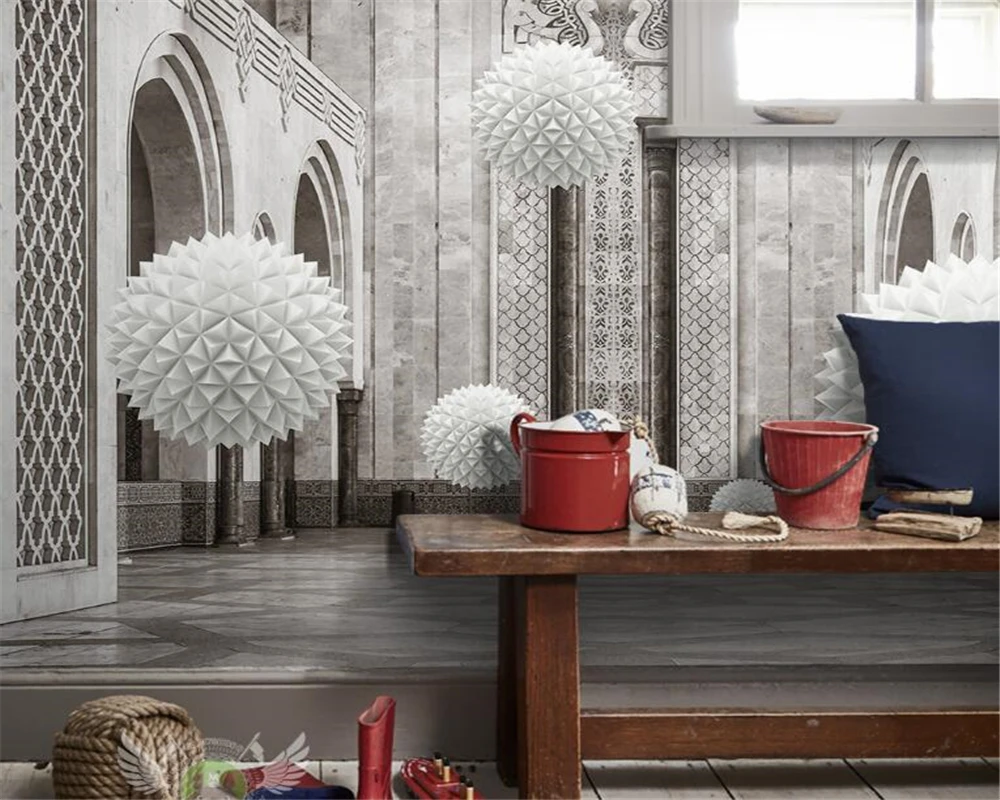 Beibehang Европейская Архитектура пространство современный фон для телевизора 3D