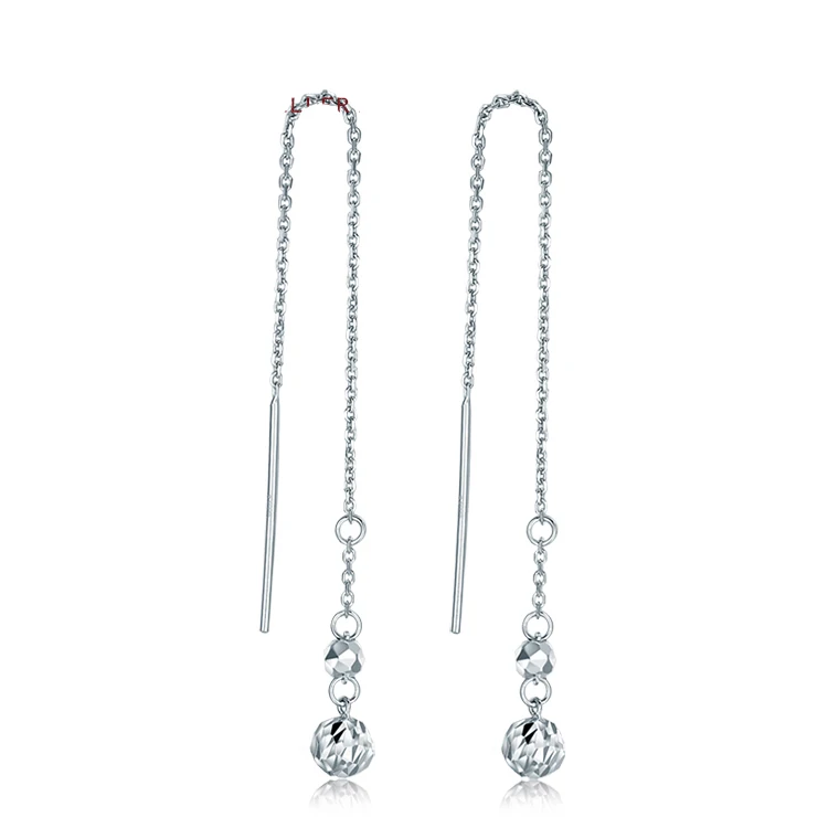 

women Drop Earrings fashion Round ball earrings 2.1g