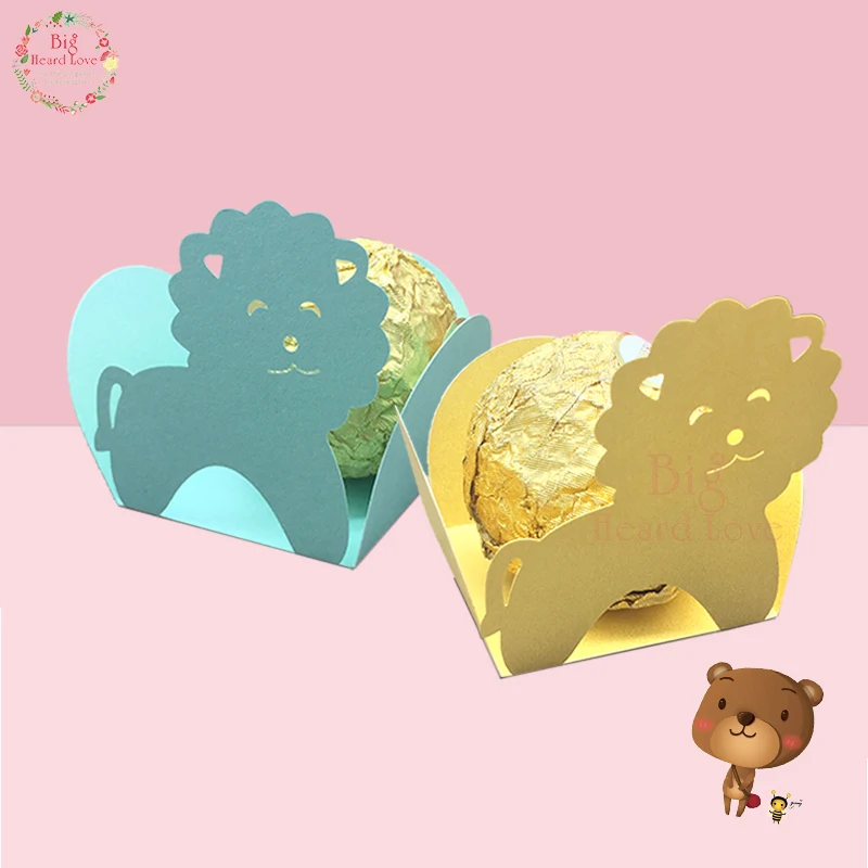 50 шт лазерная резка Пёс из мультфильма шоколада Baby Shower вечерние Подарочная