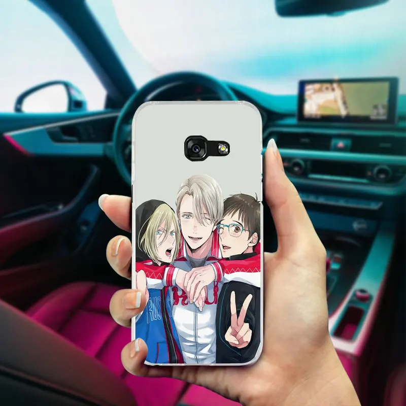 Мода Мультфильм Юри на льду Юрий для Samsung Galaxy J1 J2 J3 J5 J7 A3 A5 A7 2016 2017 чехол мягкий ТПУ