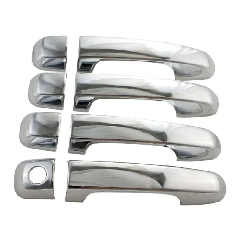 

Silver handle cover FITfor overbearing PRANDO 2010 2014 2018 FJ150 handle decorative door ABS handle cover