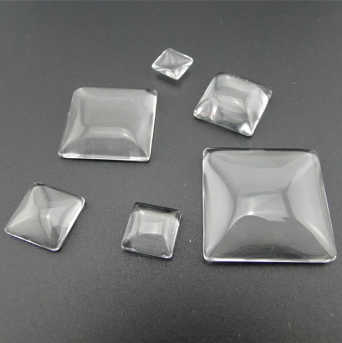 Прозрачный Круглый Овальный стеклянный пластырь диаметр 8-25 мм 50 шт. | Украшения и